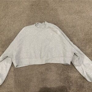 Gymshark Cropped Gray Crewneck